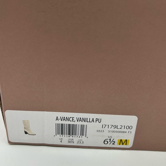 Sarto by Franco Sarto A-Vance Vanilla PU Mid-Calf Boots Size 6.5M, New with Box - Picture 13 of 14